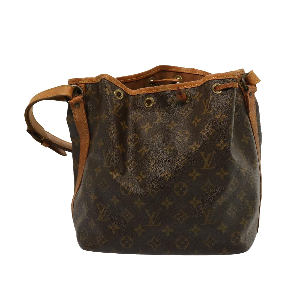 LOUIS VUITTON Monogram Petit Noe Shoulder Bag M42226 LV Auth 72282