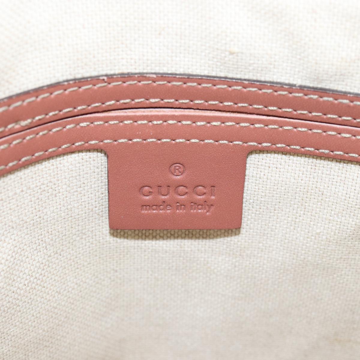 GUCCI GG Supreme Shoulder Bag PVC Beige 295257 Auth 72293