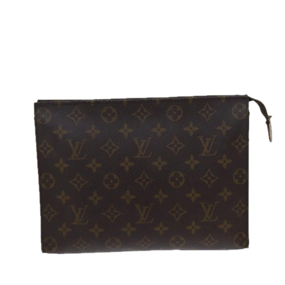 LOUIS VUITTON Monogram Poche Toilette 26 Pouch M47542 LV Auth 72300