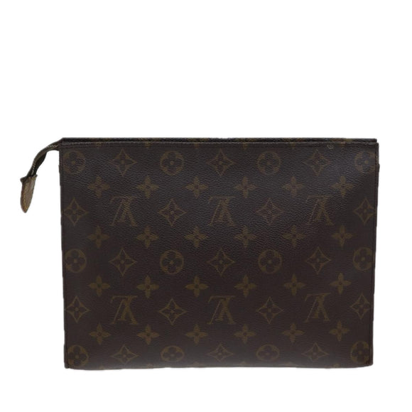 LOUIS VUITTON Monogram Poche Toilette 26 Pouch M47542 LV Auth 72300