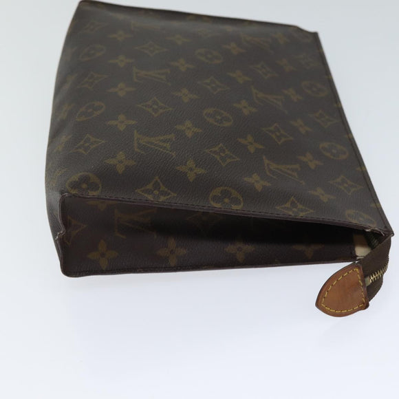 LOUIS VUITTON Monogram Poche Toilette 26 Pouch M47542 LV Auth 72300