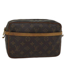 LOUIS VUITTON Monogram Compiegne 23 Clutch Bag M51847 LV Auth 72306-1