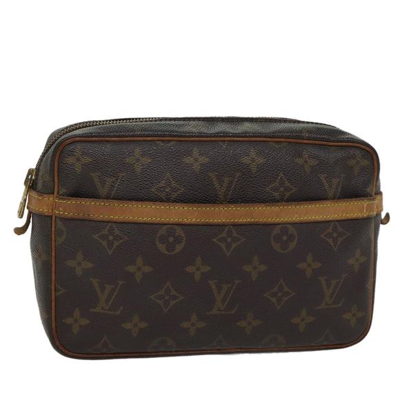 LOUIS VUITTON Monogram Compiegne 23 Clutch Bag M51847 LV Auth 72306