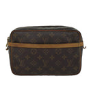 LOUIS VUITTON Monogram Compiegne 23 Clutch Bag M51847 LV Auth 72306-13