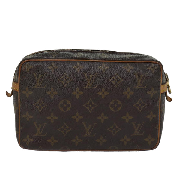 LOUIS VUITTON Monogram Compiegne 23 Clutch Bag M51847 LV Auth 72306