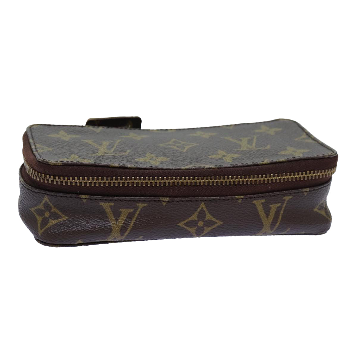 LOUIS VUITTON Monogram Poche Monte Carlo Jewelry Box M47352 LV Auth 72310