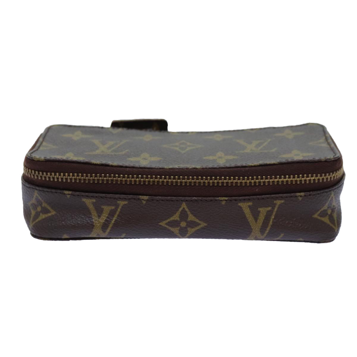 LOUIS VUITTON Monogram Poche Monte Carlo Jewelry Box M47352 LV Auth 72310