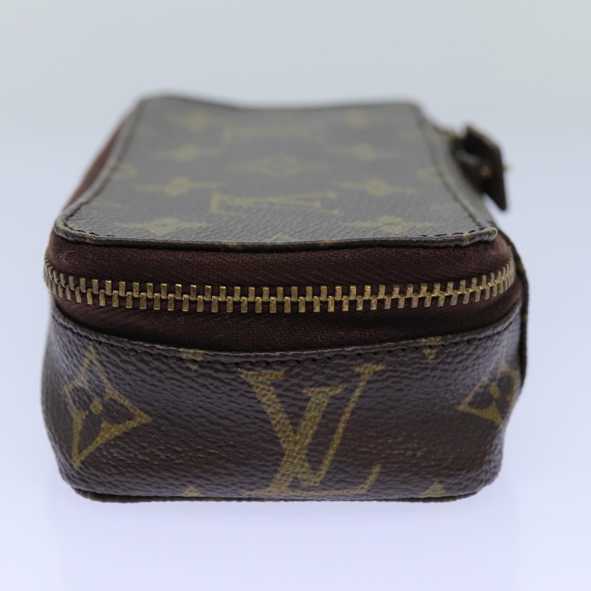 LOUIS VUITTON Monogram Poche Monte Carlo Jewelry Box M47352 LV Auth 72310