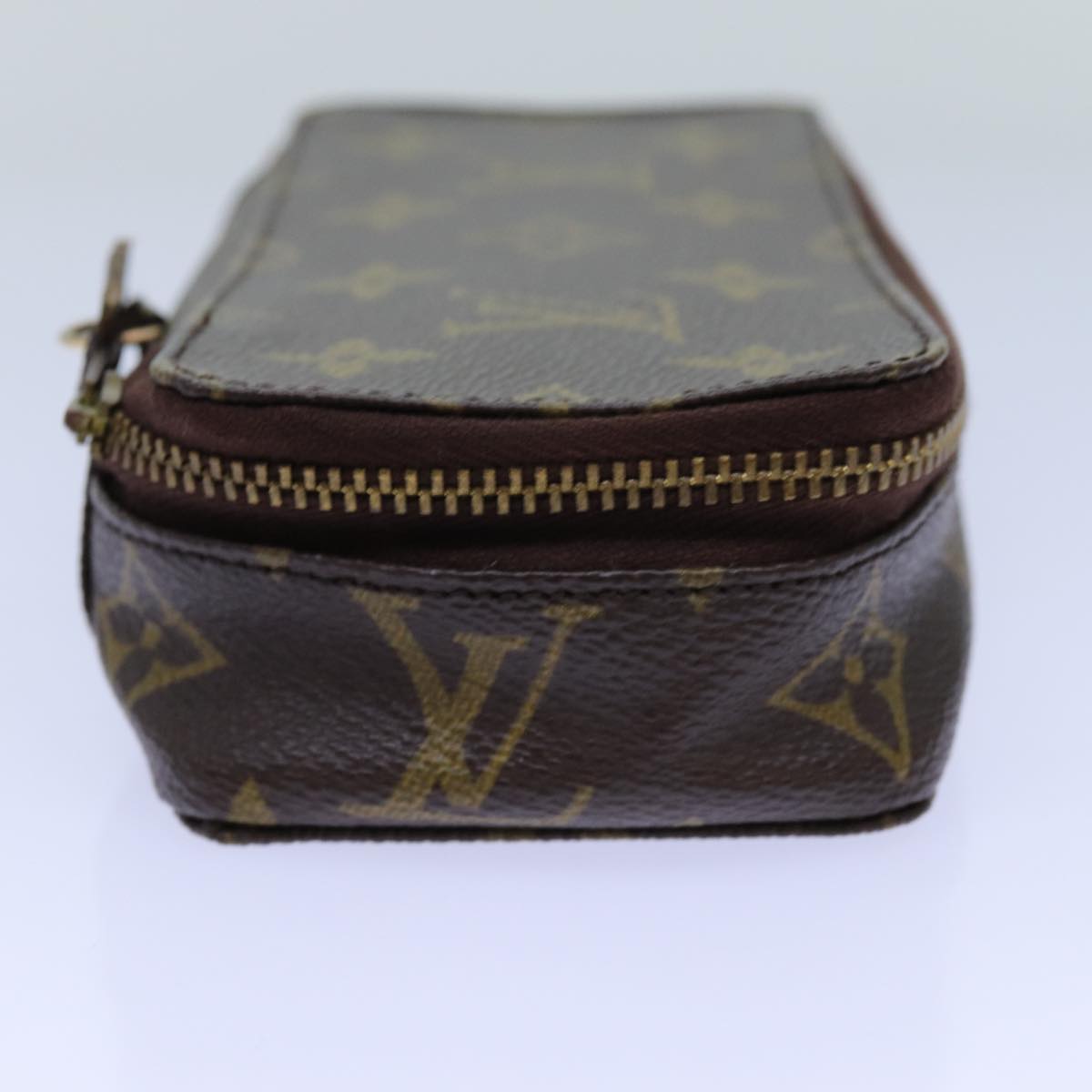 LOUIS VUITTON Monogram Poche Monte Carlo Jewelry Box M47352 LV Auth 72310