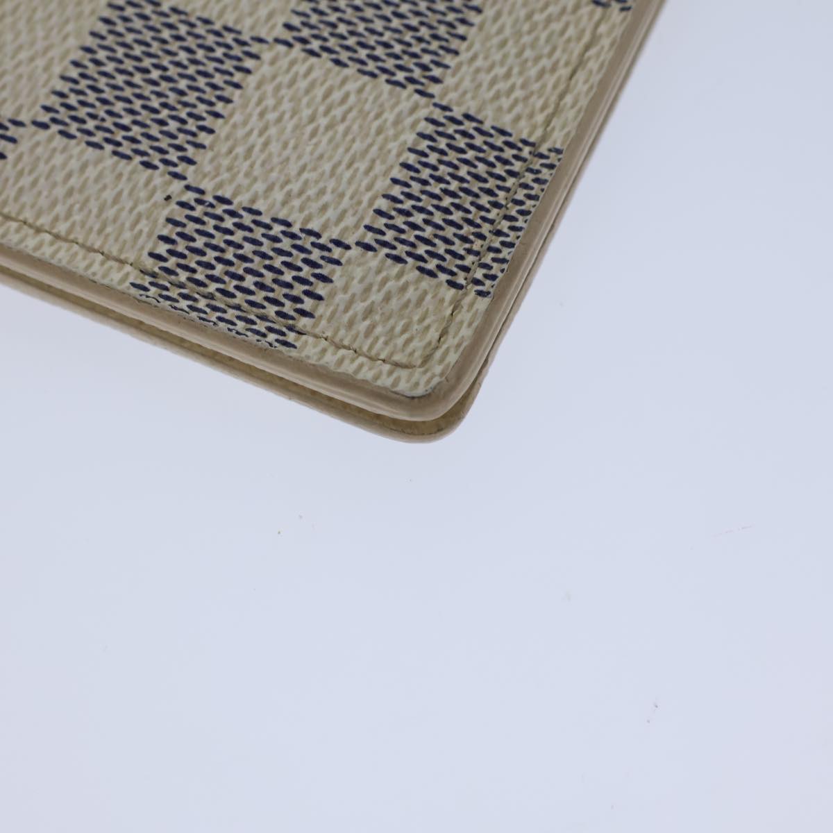 LOUIS VUITTON Damier Azur Organizer Dupoch Card Case N61727 LV Auth 72326