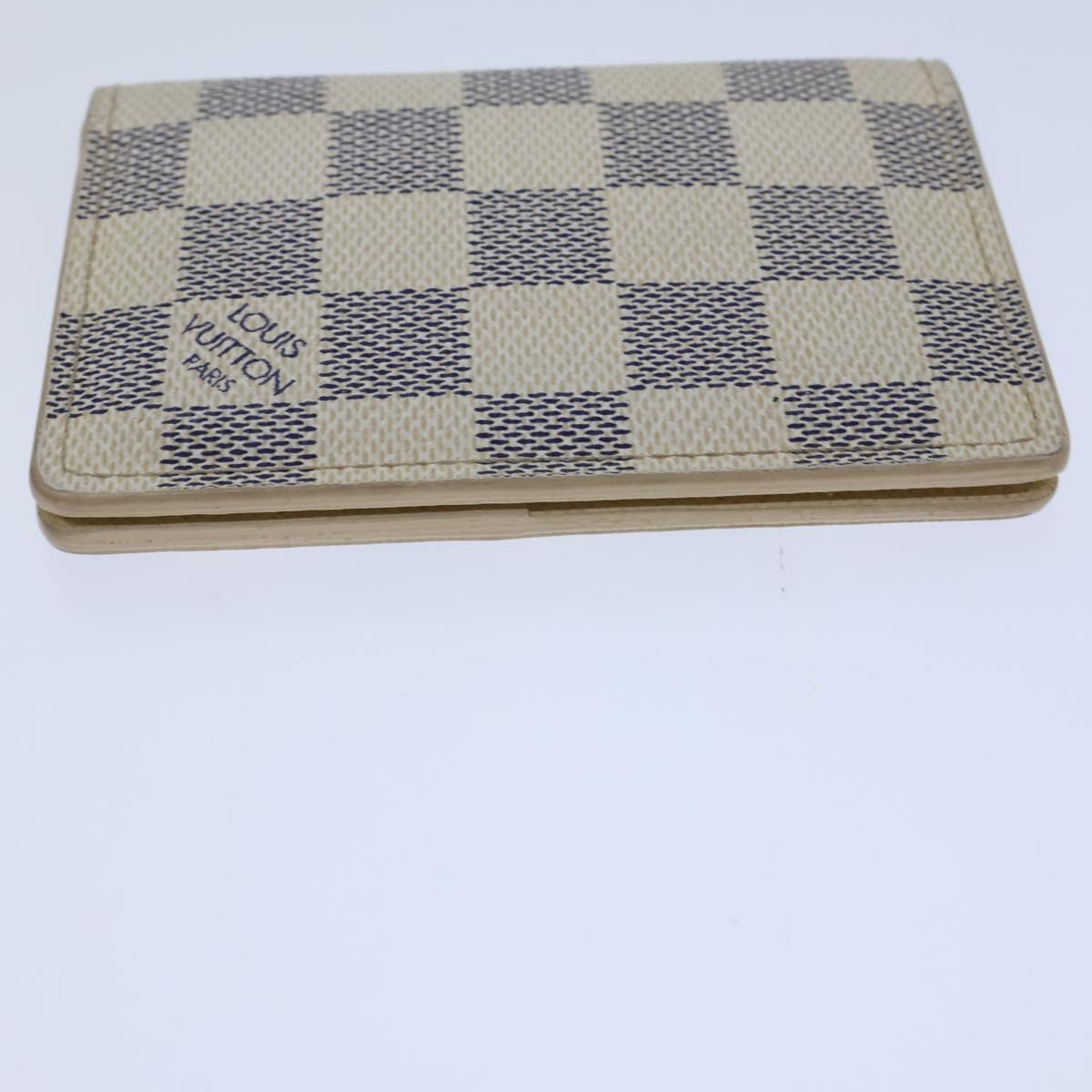 LOUIS VUITTON Damier Azur Organizer Dupoch Card Case N61727 LV Auth 72326