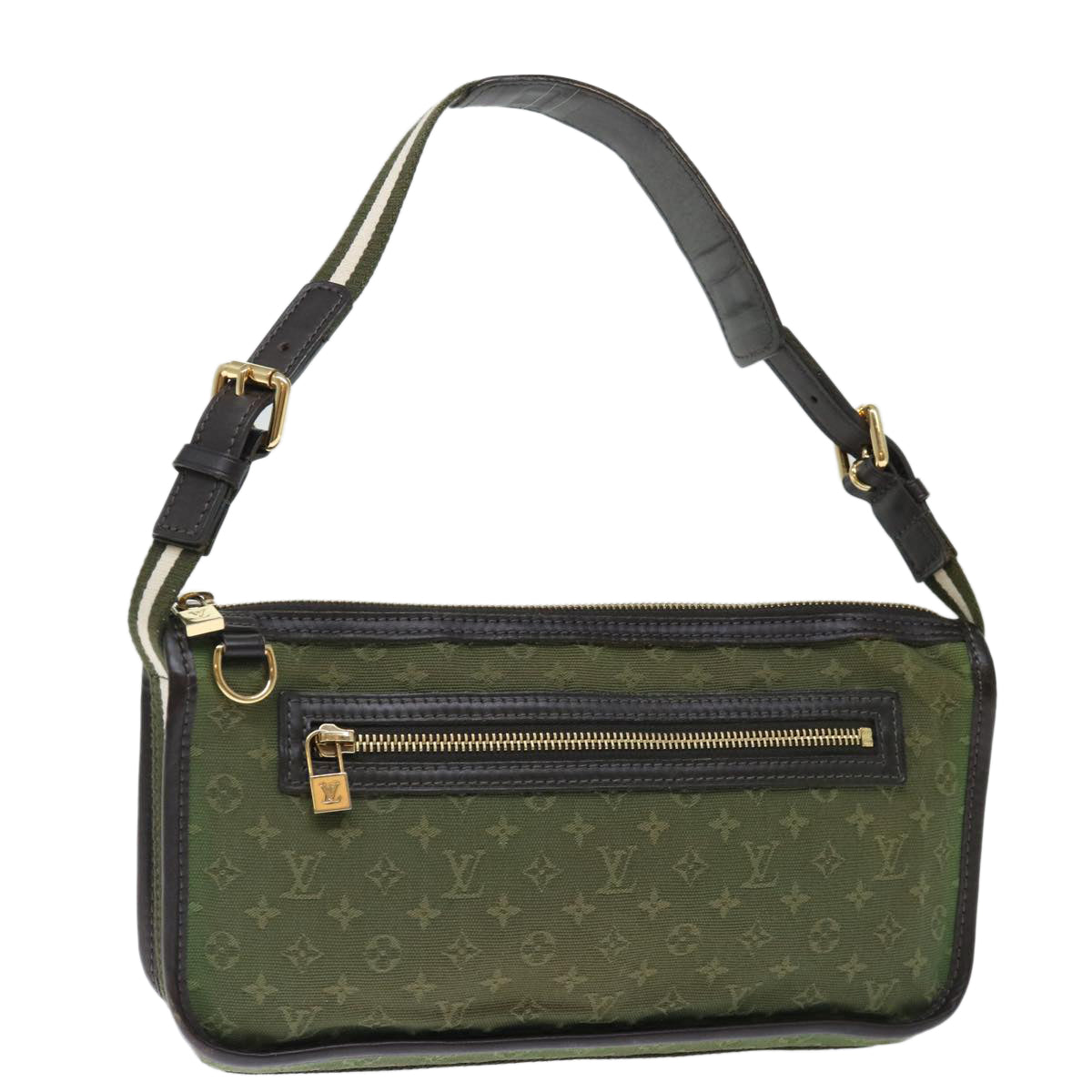 LOUIS VUITTON Monogram Mini Pochette Catrain Bag TST Khaki M92332 LV Auth 72330