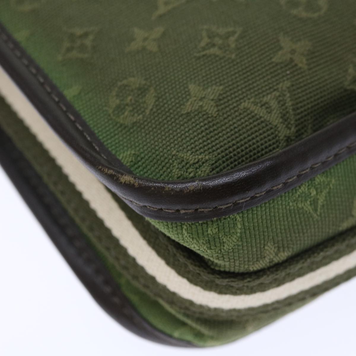 LOUIS VUITTON Monogram Mini Pochette Catrain Bag TST Khaki M92332 LV Auth 72330