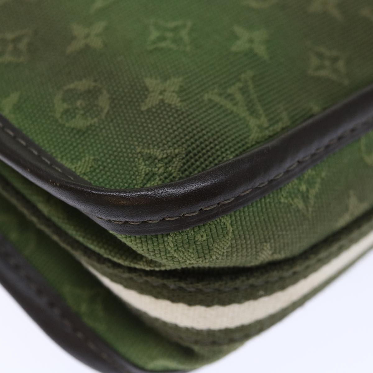 LOUIS VUITTON Monogram Mini Pochette Catrain Bag TST Khaki M92332 LV Auth 72330