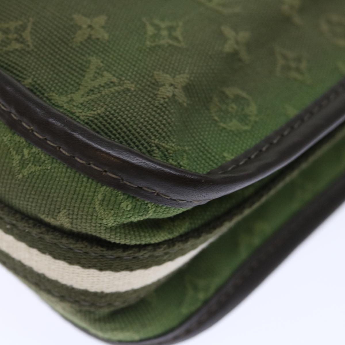 LOUIS VUITTON Monogram Mini Pochette Catrain Bag TST Khaki M92332 LV Auth 72330