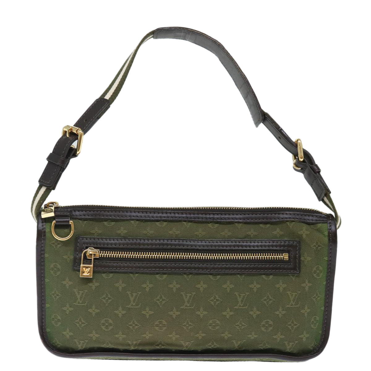 LOUIS VUITTON Monogram Mini Pochette Catrain Bag TST Khaki M92332 LV Auth 72330