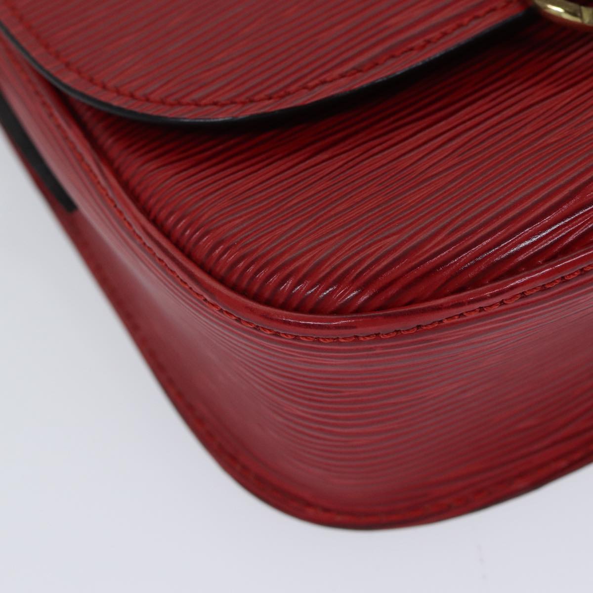 LOUIS VUITTON Epi Saint Cloud PM Shoulder Bag Red M52217 LV Auth 72331