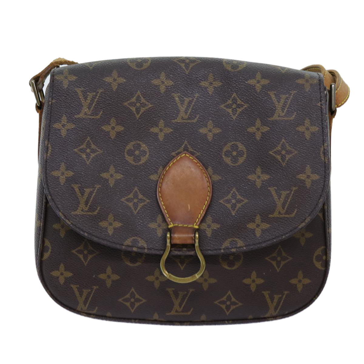 LOUIS VUITTON Monogram Saint Cloud GM Shoulder Bag M51242 LV Auth 72335