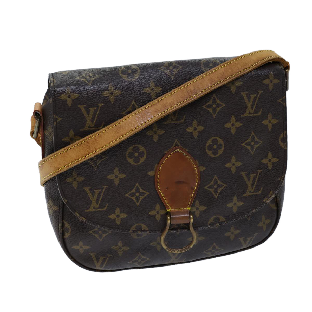 LOUIS VUITTON Monogram Saint Cloud GM Shoulder Bag M51242 LV Auth 72337