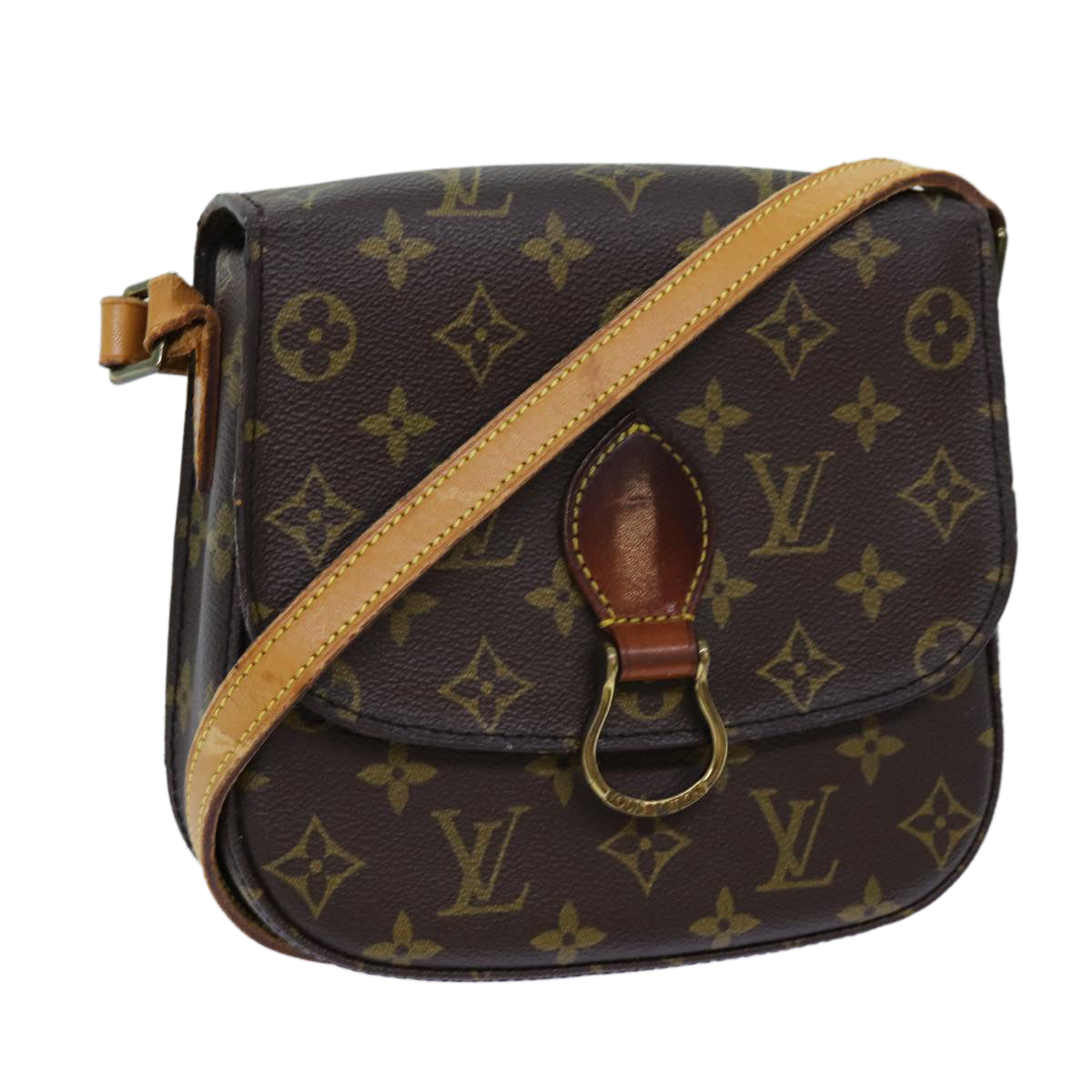 LOUIS VUITTON Monogram Saint Cloud MM Shoulder Bag M51243 LV Auth 72340