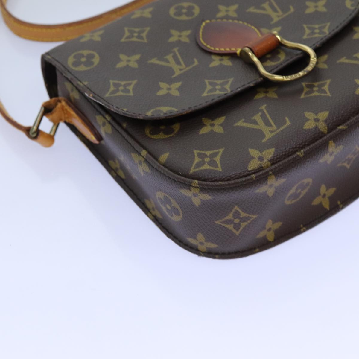 LOUIS VUITTON Monogram Saint Cloud MM Shoulder Bag M51243 LV Auth 72340