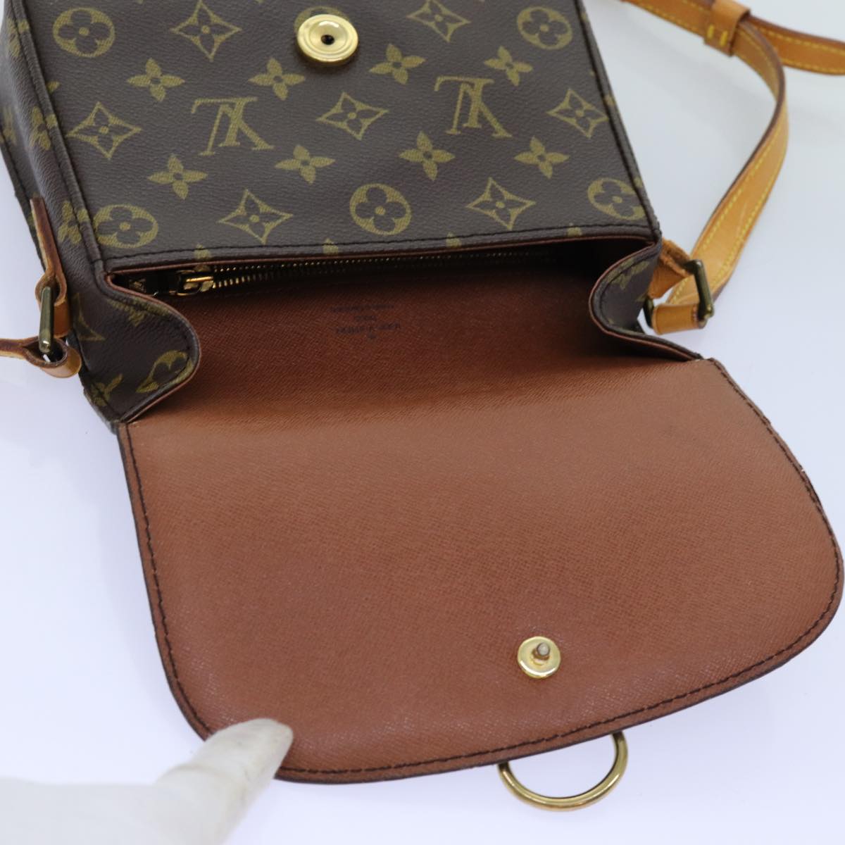 LOUIS VUITTON Monogram Saint Cloud MM Shoulder Bag M51243 LV Auth 72340