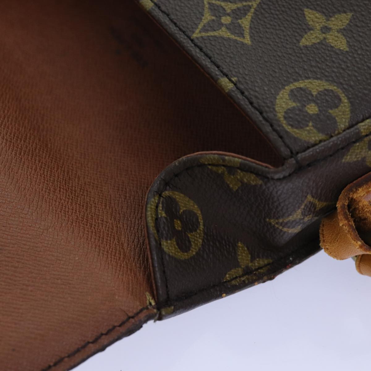 LOUIS VUITTON Monogram Saint Cloud MM Shoulder Bag M51243 LV Auth 72340