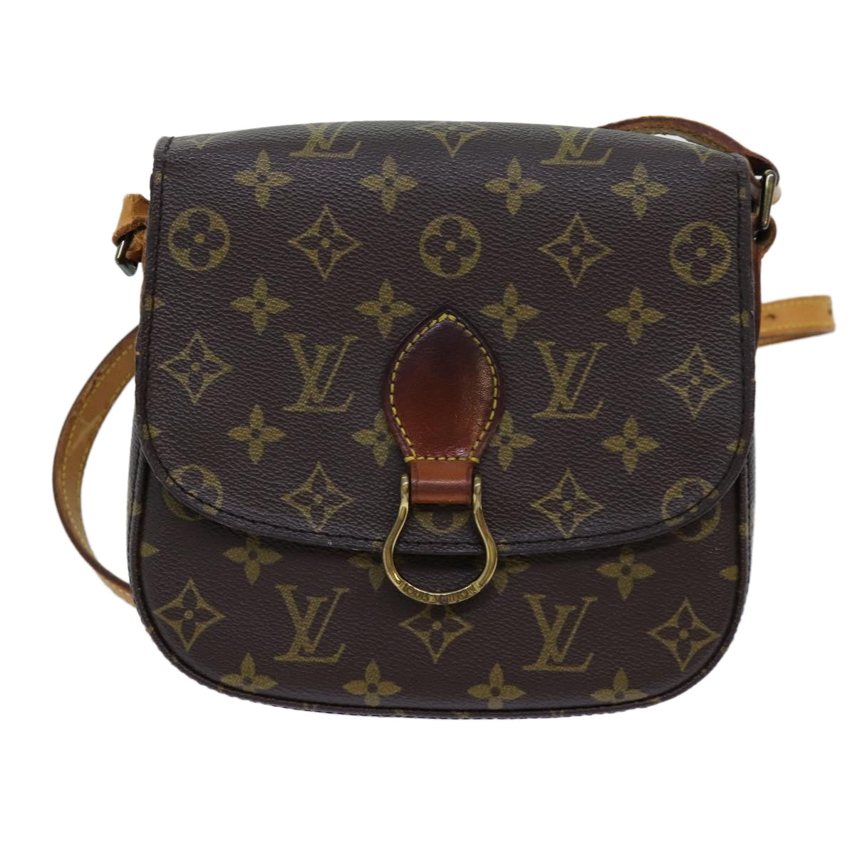 LOUIS VUITTON Monogram Saint Cloud MM Shoulder Bag M51243 LV Auth 72340