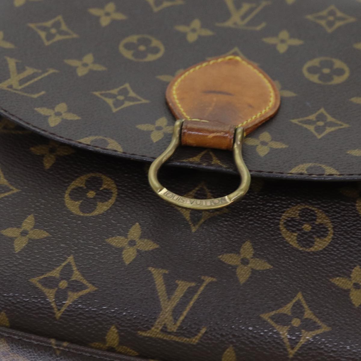 LOUIS VUITTON Monogram Saint Cloud GM Shoulder Bag M51242 LV Auth 72341