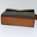 CELINE Macadam Canvas Shoulder Bag PVC Brown Auth 72346-5