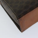 CELINE Macadam Canvas Shoulder Bag PVC Brown Auth 72346-15