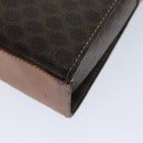 CELINE Macadam Canvas Shoulder Bag PVC Brown Auth 72346-16