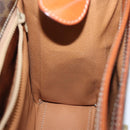 CELINE Macadam Canvas Shoulder Bag PVC Brown Auth 72346-21