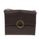 CELINE Macadam Canvas Shoulder Bag PVC Brown Auth 72346-13