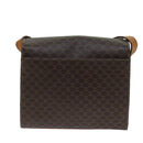 CELINE Macadam Canvas Shoulder Bag PVC Brown Auth 72346-2