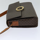 CELINE Macadam Canvas Shoulder Bag PVC Brown Auth 72346-3