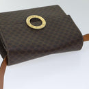 CELINE Macadam Canvas Shoulder Bag PVC Brown Auth 72346-6