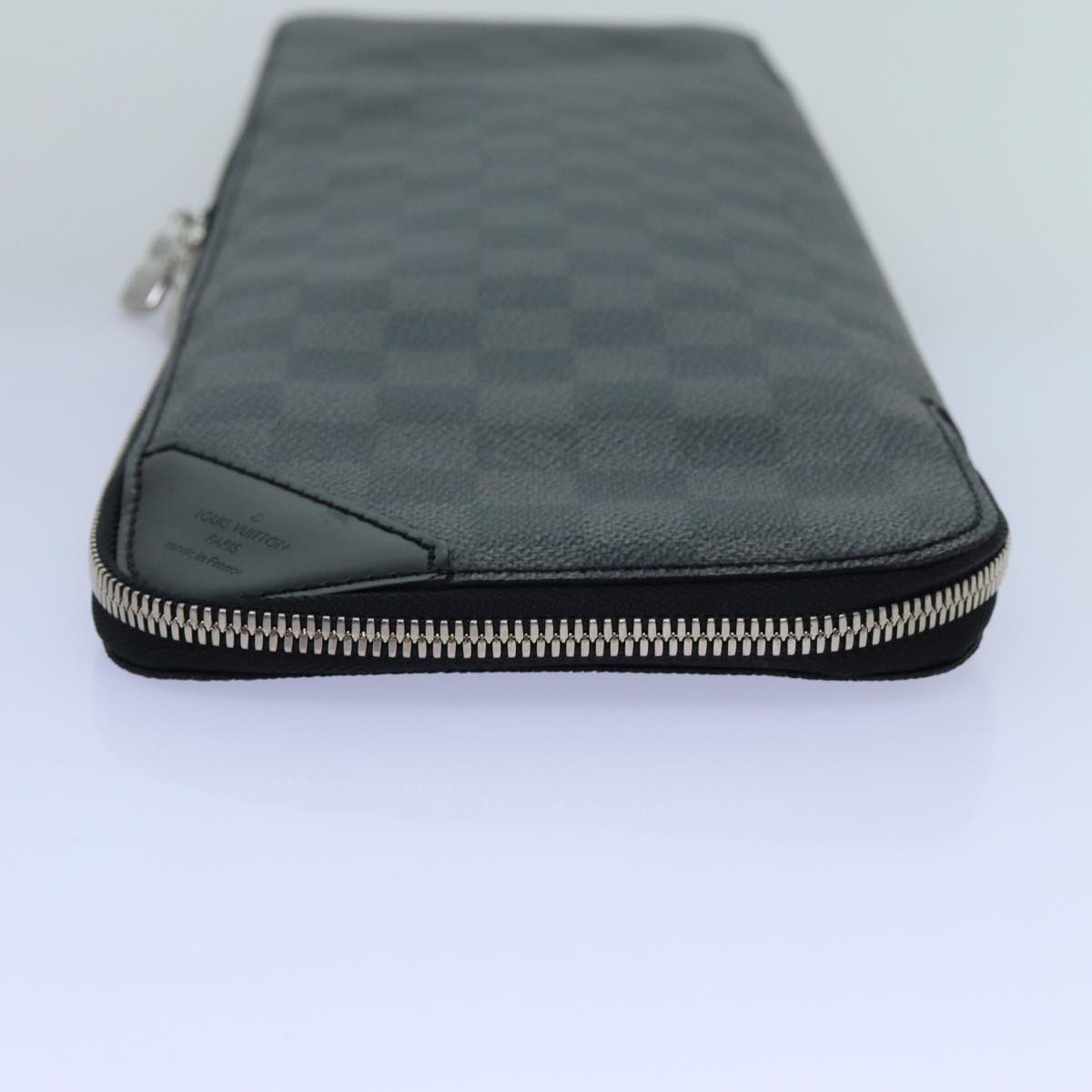 LOUIS VUITTON Damier Graphite Etui 5 Cravat Necktie Case N41136 LV Auth 72349