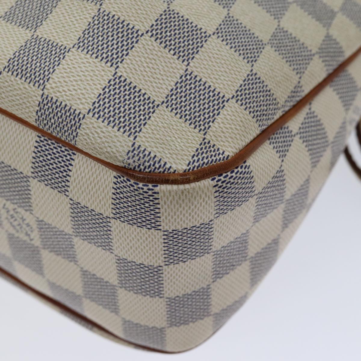 LOUIS VUITTON Damier Azur Siracusa PM Shoulder Bag N41113 LV Auth 72357