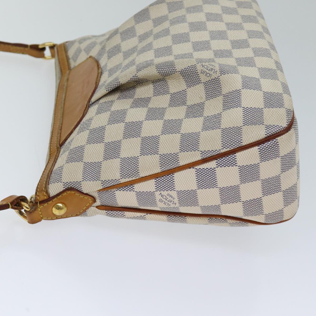 LOUIS VUITTON Damier Azur Siracusa PM Shoulder Bag N41113 LV Auth 72357