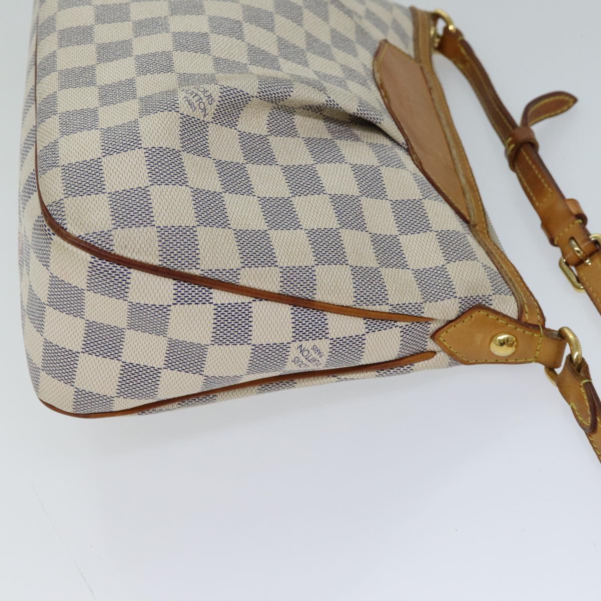 LOUIS VUITTON Damier Azur Siracusa PM Shoulder Bag N41113 LV Auth 72357