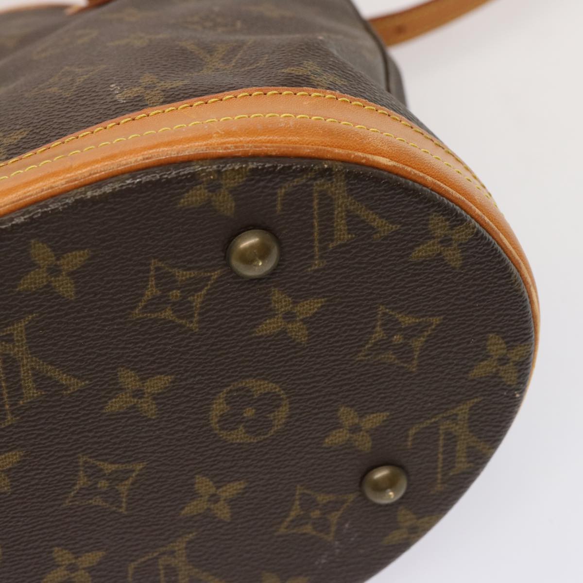 LOUIS VUITTON Monogram Bucket PM Shoulder Bag M42238 LV Auth 72358