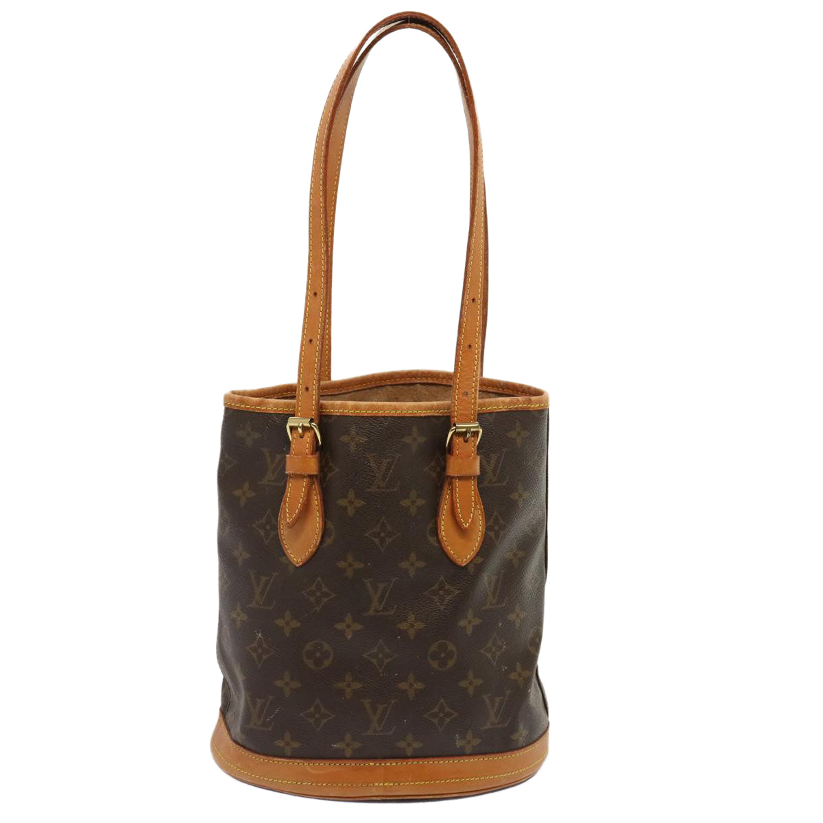 LOUIS VUITTON Monogram Bucket PM Shoulder Bag M42238 LV Auth 72358 - 0