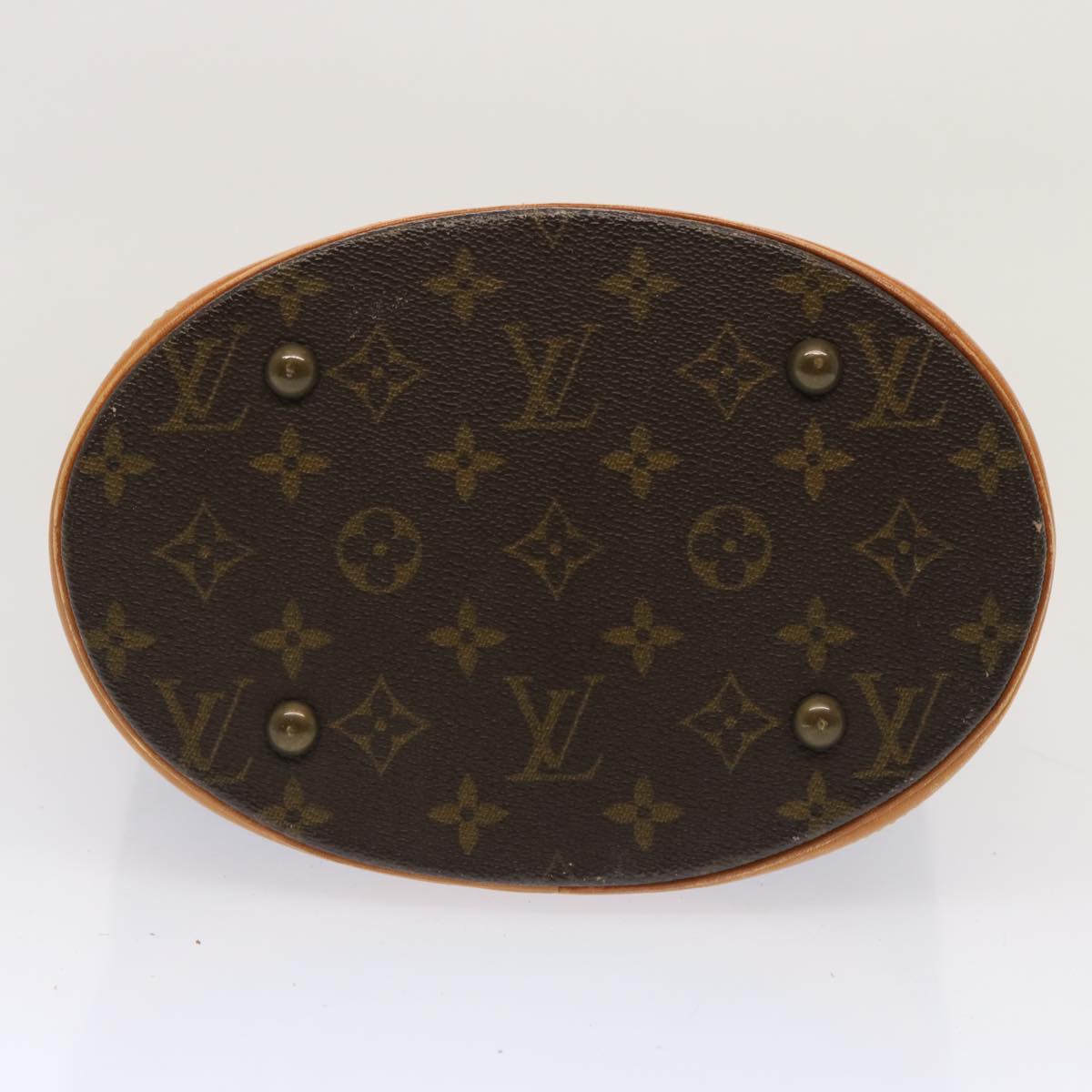 LOUIS VUITTON Monogram Bucket PM Shoulder Bag M42238 LV Auth 72358