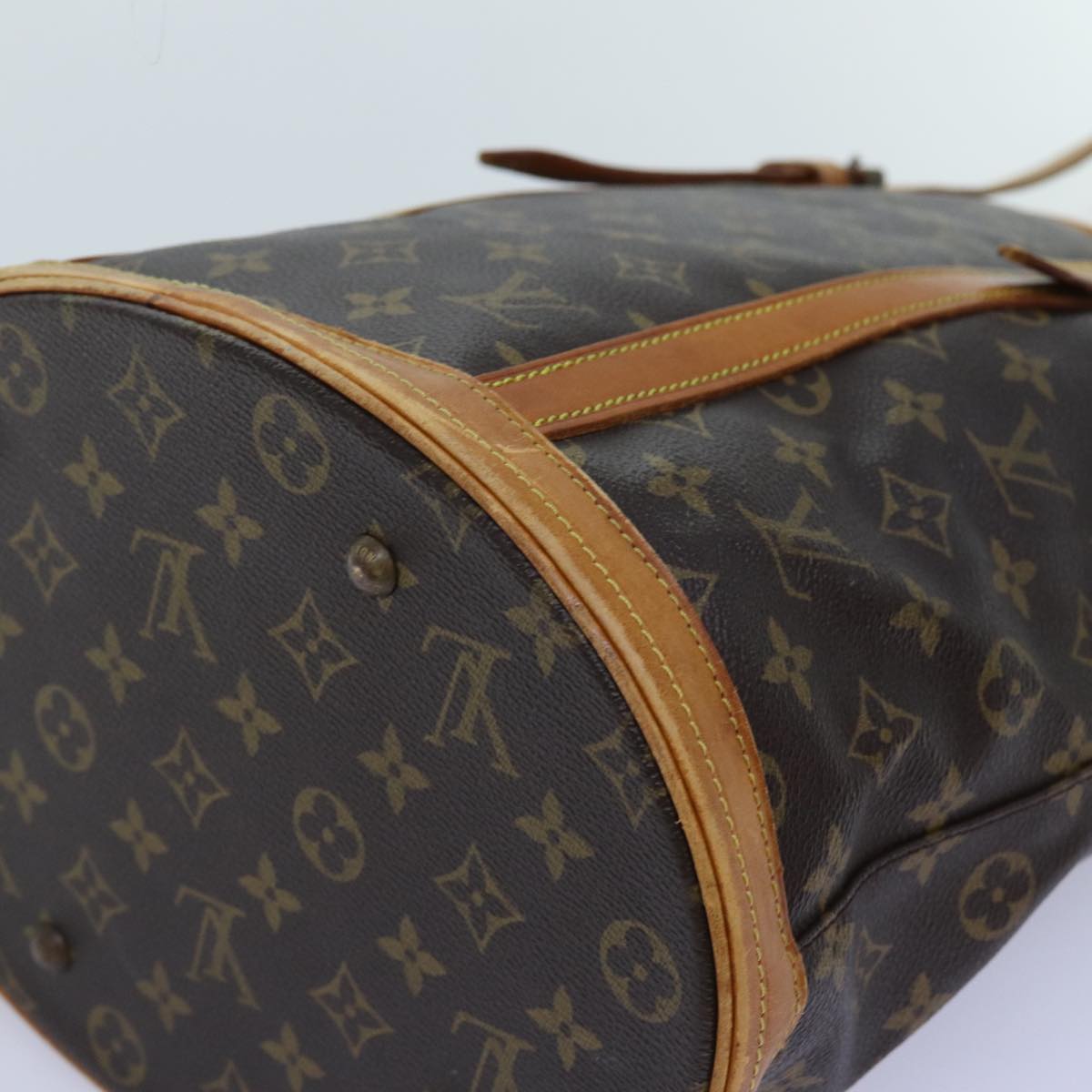 LOUIS VUITTON Monogram Bucket GM Shoulder Bag M42236 LV Auth 72360