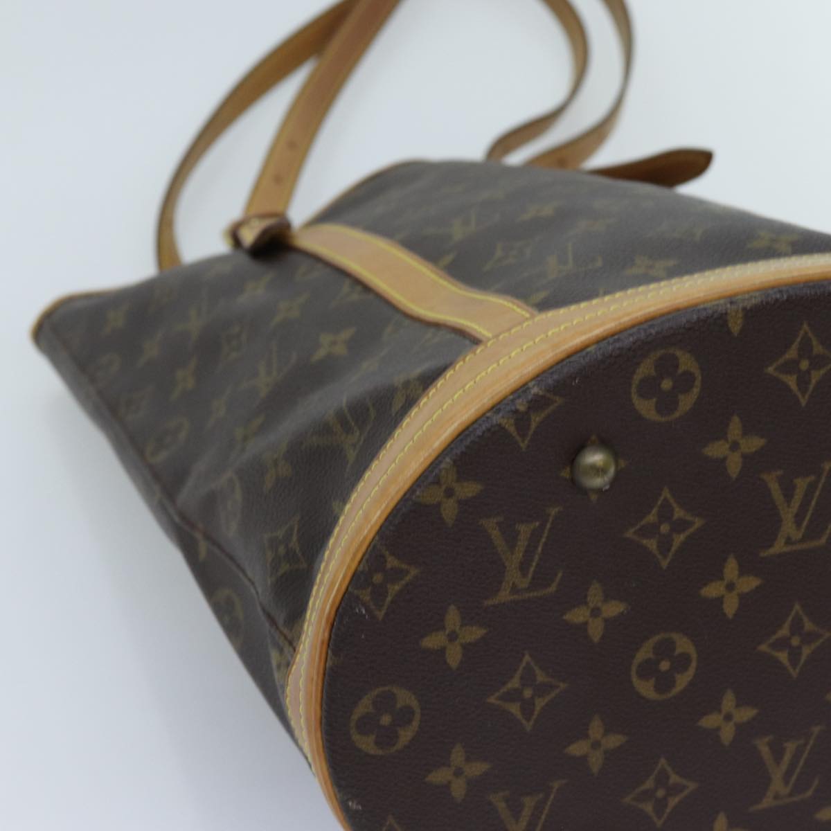 LOUIS VUITTON Monogram Bucket GM Shoulder Bag M42236 LV Auth 72363