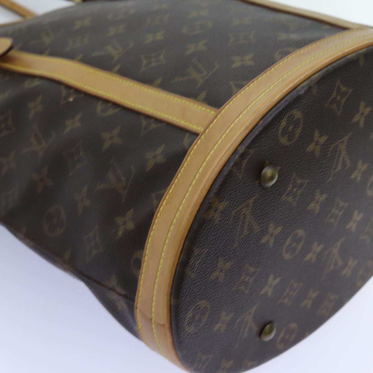 LOUIS VUITTON Monogram Bucket GM Shoulder Bag M42236 LV Auth 72363