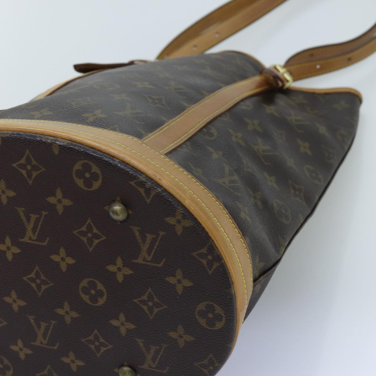 LOUIS VUITTON Monogram Bucket GM Shoulder Bag M42236 LV Auth 72363