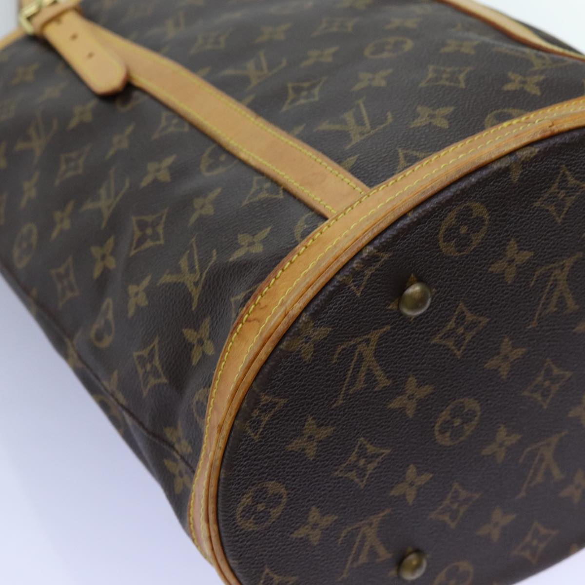 LOUIS VUITTON Monogram Bucket GM Shoulder Bag M42236 LV Auth 72364