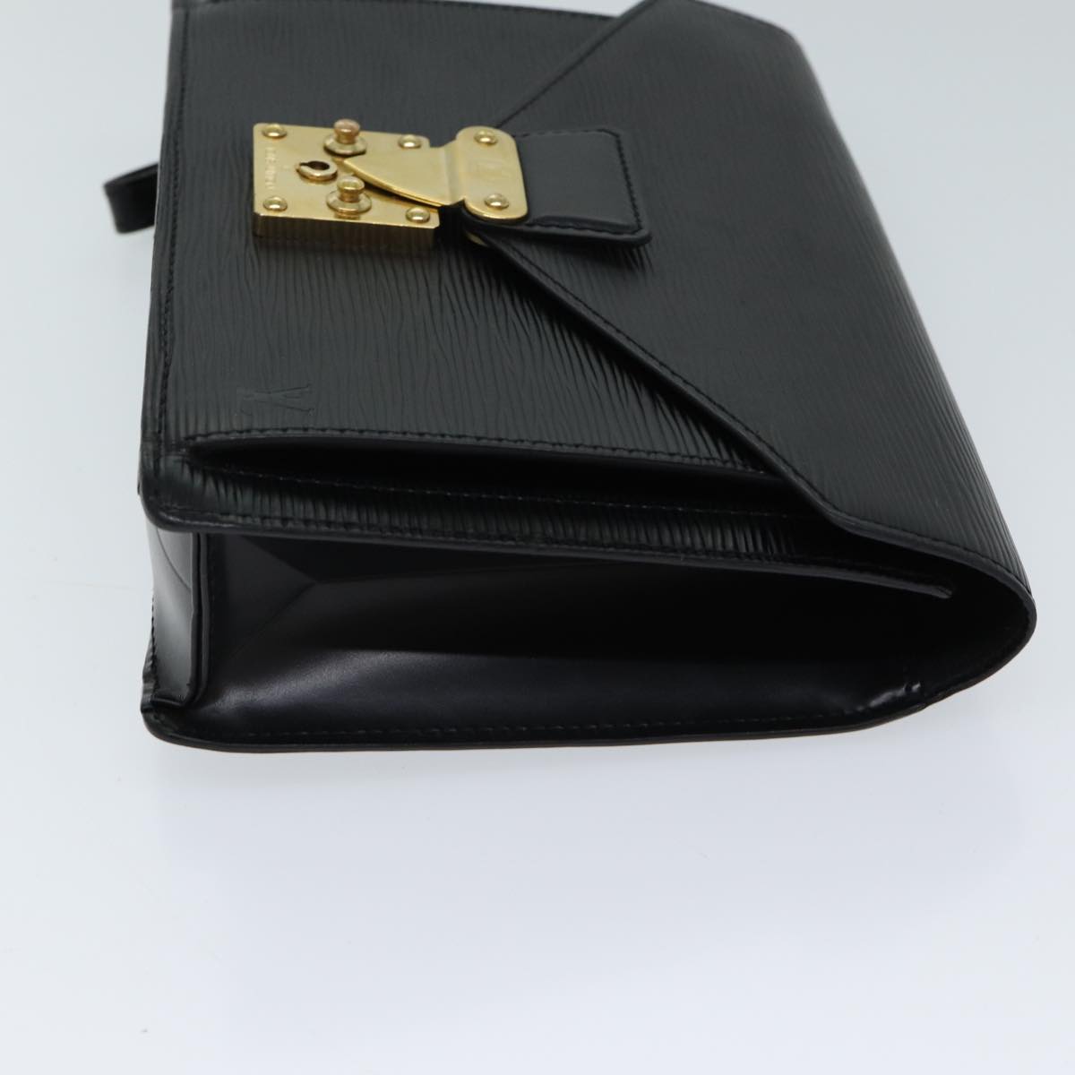 LOUIS VUITTON Epi Serie Dragonne Hand Bag Black M52612 LV Auth 72397